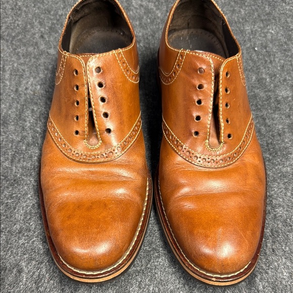 Cole Haan Brown Leather Oxford Shoes Timeless Style - Picture 6 of 8